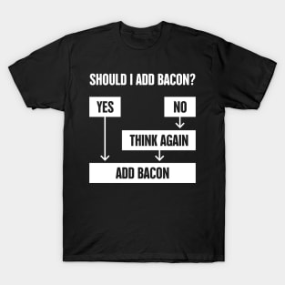 Flowchart – Should I Add Bacon? T-Shirt